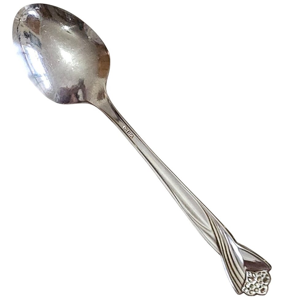 Oneida Katrina Teaspoon 6" stainless floral tip vintage - Picture 6 of 8